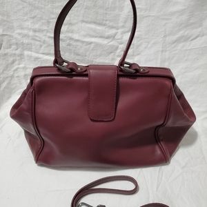 Nardelli Bags Burgundy Leather Doctor Bag